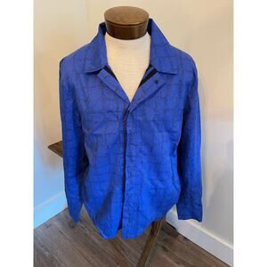 The North Face Blue Long Sleeve Button Up Size XL